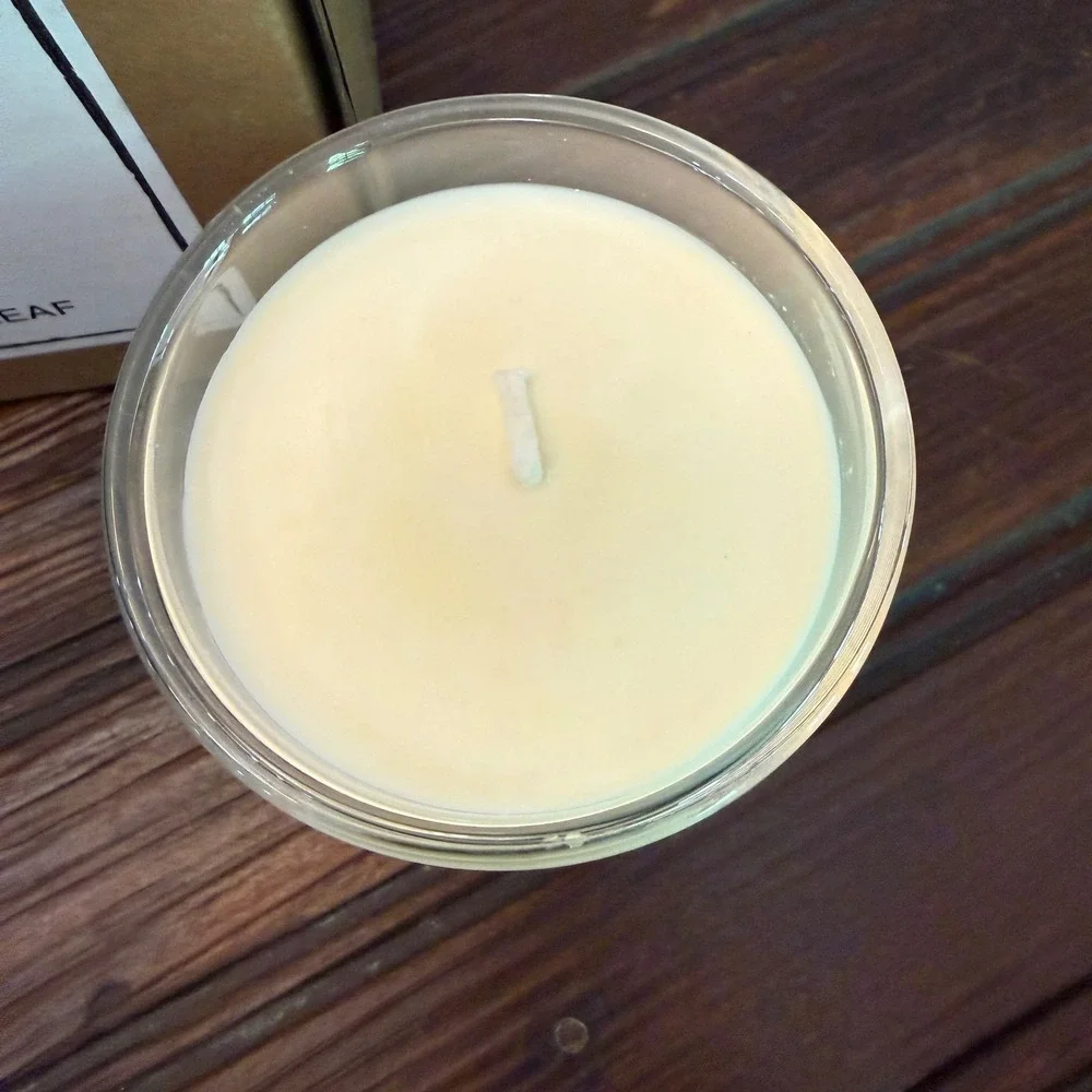Maison Sicilian Tomato Leaf Scented Candle 10.6 oz Wood Lid NEW